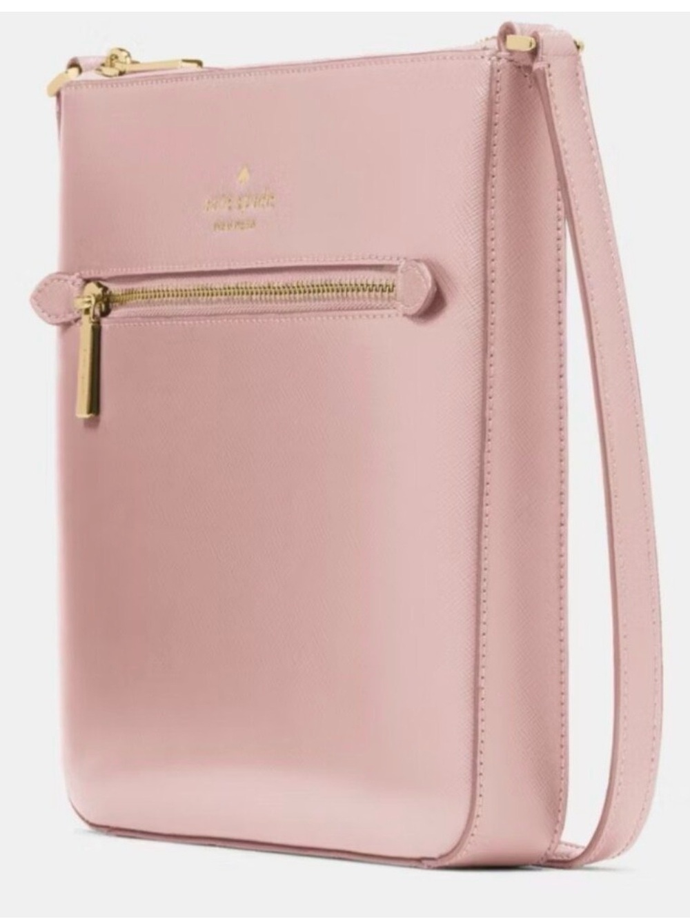 Kate Spade Sadie Large Crossbody Tutu Pink Saffiano Leather - Picture 10 of 11